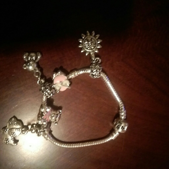 Pandora bracelets and choker with charms. - Picture 6 of 7